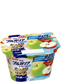 Meiji Bulgaria Yogurt Zero-Fat Plenty & Rich Green Apple Mix180g