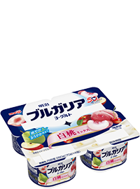 Meiji Bulgaria Yogurt White Peach Mix70g×4