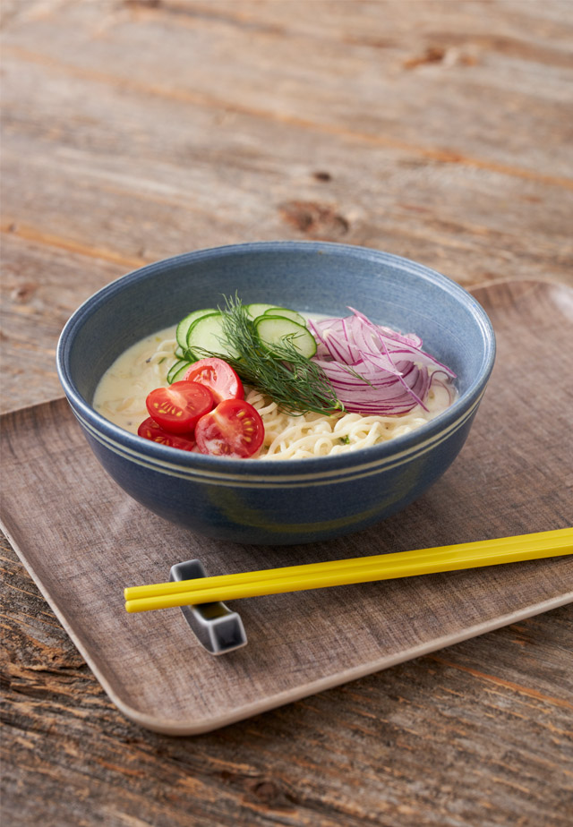 さっぱりヨーグルト冷やし和え麺