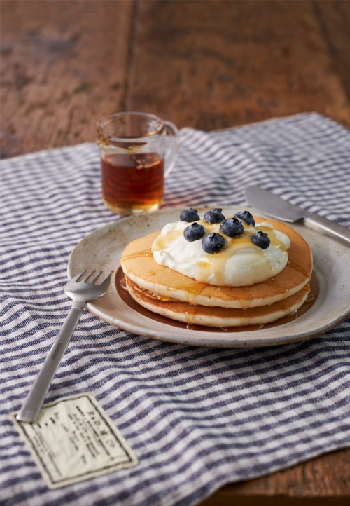 卵を使わないもっちりホエーパンケーキ