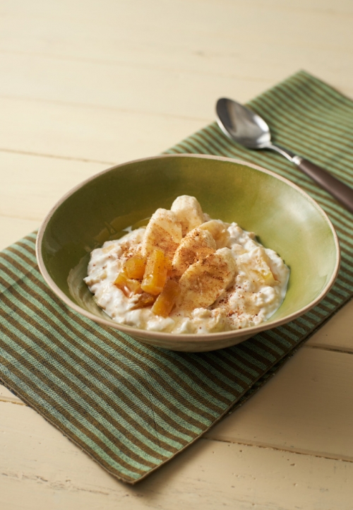 干し芋とバナナの塩ヨーグルト