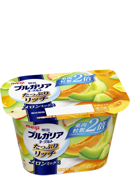 Meiji Bulgaria Yogurt Plentiful Rich Melon Mix 180g