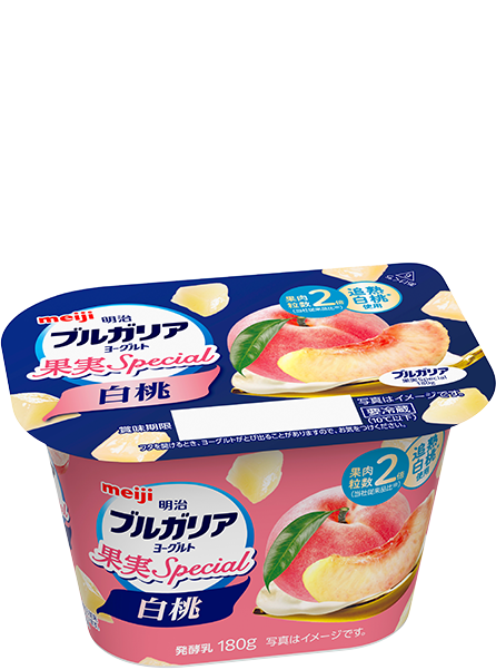 明治ブルガリアヨーグルト 果実Special 白桃 180g