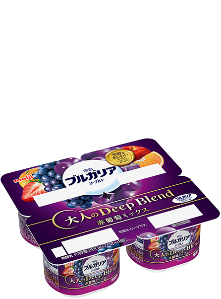 明治ブルガリアヨーグルト 大人のDeep Blend 赤葡萄ミックス 70g×4