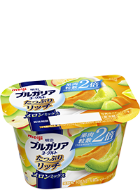 Meiji Bulgaria Yogurt Plentiful Rich Melon Mix180g