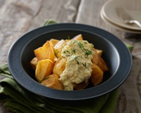 揚げ焼きポテト ヨーグルトタルタルかけ
