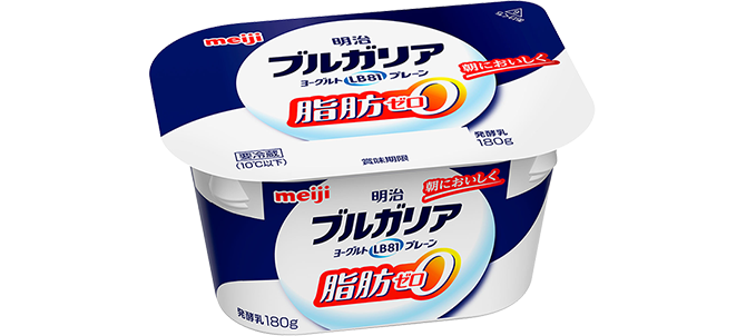 明治ブルガリアヨーグルトLB81プレーン脂肪0180 g　パッケージ画像