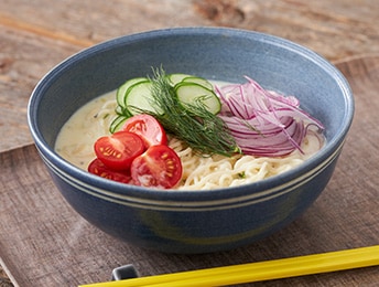 さっぱりヨーグルト冷やし和え麺