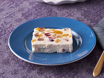 ドライフルーツレアチーズケーキ風