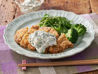 ねぎヨーグルトでポーク南蛮