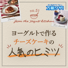 ヨーグルトで作るチーズケーキの“人気のヒミツ”