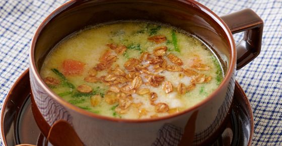 もち麦入りヨーグルトスープ