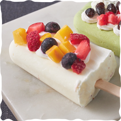 フルーツアイスキャンディー完成写真