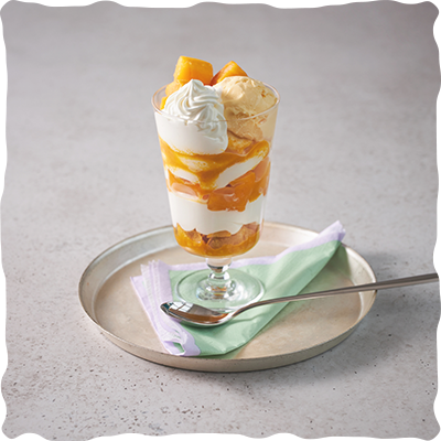 マンゴーパフェ完成写真