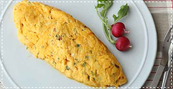 ドライトマトのオムレツ