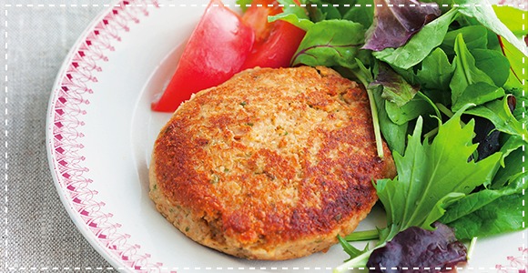 煎り大豆とツナのバーグ