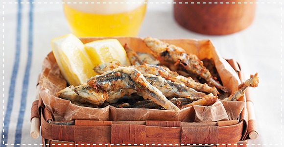 煮干しのハーブフリッター