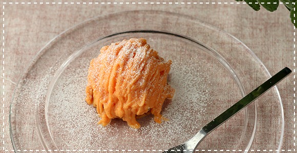 レンズ豆のヨーグルトモンブラン