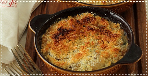 ホタテときのこの和風グラタン